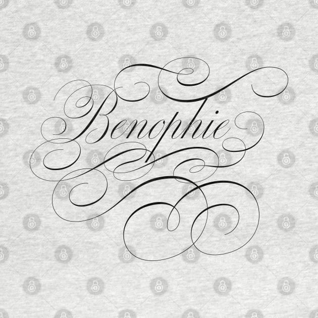 Benophie of Bridgerton, Sophie and Benedict in calligraphy by YourGoods